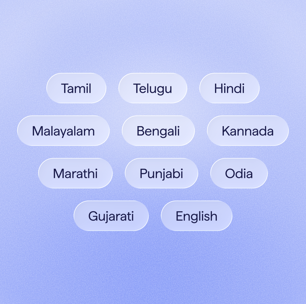 Samvaad understands accents and dialects, even when languages mix.